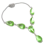 Peridot Handmade 925 Sterling Silver Jewelry Necklace 18 s1j94