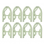 Riiidepuud Kaasaskantav riputusraam Tugev kandev&otilde;ime Libisemisvastane disain Kokkupandav Jakkide S&auml;rkide Hoidja Ruumis&auml;&auml;stlikud Riiidepuud 8pcs