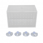 Kalakasvataja kasti suure l&auml;bipaistvusega akr&uuml;&uuml;lhaudejaama inkubaatoripaak iminappadega beebile 14x8x9cm / 5.5x3.1x3.5in