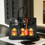 Naiste naturaalsest nahast kontrastv&auml;rvi k&auml;ekott - Platinum Edition 25cm Length x 13cm Width x 20cm Height