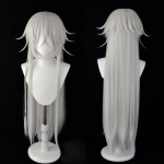 Professionaalne Anime Kuroshitsuji Black Butler Undertaker Under Taker Pikk Sirge H&otilde;bedane Kuumakindel Juustest Parukas + Parukakate One Size