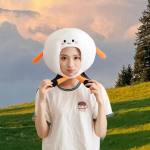 Plush Tennis Ball Headgear Hat Selfie Stuffed Cap for Sports Events Dress up