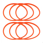 6x KT6808 Rubber Rings, Convenient, Easy to Use Practical Wear Resistant Replacement Roller