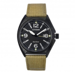 Citizen Eco-Drive Roheline Nailonrihm Must Tihvtiketas AW1575-08E 100M Meeste K&auml;ekell must