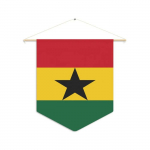Drapeau - Ghana - 30 x 45 cm - pol&uuml;ester - Impression recto/verso - Lisatarvikud