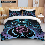 10 suurust Pokemon Mewtwo tr&uuml;kiga voodipesukomplekt multikas anime tekikott tekk padjap&uuml;&uuml;r poisid t&uuml;drukud lapsed t&auml;iskasvanud king suurus kingitus 150x200cm 3pcs