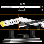 806 tk Cosplay Anime M&otilde;&otilde;gad ehitusklotside komplekt Ichimonji Yamato m&otilde;&otilde;ga mudel Samurai Katana M&auml;nguasjad t&auml;iskasvanutele Helendav