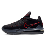 Nike Lebron 17 Low EP Bred Meeste Tossud Must &Uuml;likoolipunane Tumehall CD5006-001 44.5