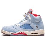 Trophy Room x Air Jordan 5 Retro Ice Blue Meeste tossud Sail-Metallic-Gold-University-Red CI1899-400 42