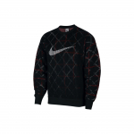 Nike Logo Tr&uuml;kiga &Uuml;mmarguse Kaelusega Pullover Huppar Meeste Huppar Must CJ0807-011 S