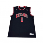 Adidas X NBA koost&ouml;&ouml; Chicago Bulls Rose 1 v&otilde;&otilde;rsilgu pusa &uuml;mmarguse kaelusega varrukateta korvpallivorm unisex vorm Must 7818A-3B5-AEB1062 XL