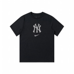 Nike MLB T-s&auml;rk New York Yankees Vabaaja Mitmek&uuml;lgne Spordimood Lihtne Stiilne Tr&uuml;kitud &Uuml;mmarguse Kaelusega L&uuml;hikeste Varrukatega Meeste Topid Must 3Z3B7NMGT-NYY M