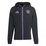 Adidas Aeroready Manchester United Tiro 25 Competition Vis Tech Reisi niiskust juhtiv kitsa l&otilde;ikega lukuga pikkade varrukatega jakk Meeste jakid JV5351 L