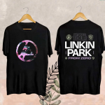 Mood Ametlik Meeste Linkin-Park From Zero Maailmaturnee T-s&auml;rk Unisex Harajuku O-kaelusega L&uuml;hikeste Varrukatega Popmuusika S&auml;rk F&auml;nni Kingitus 4XL