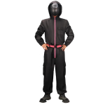 Raha&auml;mber Kalmaarim&auml;ng Halloween Dal&iacute; T&auml;iskasvanute t&ouml;&ouml;jumpsuit &Otilde;udusfilm Cosplay R&otilde;ivastus XS black
