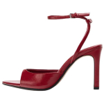 Zara PU avatud varba elegantne tekstuuriga k&otilde;rge kontsaga rihmikud 9,5 cm Naiste sandaalid 1345510600 39
