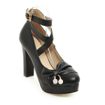 Naiste K&otilde;rge Kontsaga Kingad Platvormiga Armas Vibu printsess Mary Jane Lolita Kingad T&uuml;drukute Pulmapidu 10cm K&otilde;rge Kontsaga Kingad Suur suurus 32-43 34