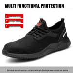 Meeste veekindlad t&ouml;&ouml;saapad terastipuga | L&ouml;&ouml;gikindlad, torkekindlad, mugavad t&ouml;&ouml;kaitsjalikud jalatsid KS305-1 Black - Breathable Type; 39 black