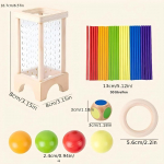 Puidust pulga tasakaalustamise m&auml;ng Matemaatika varajane haridus Montessori m&auml;nguasjad Peenmotoorika m&auml;nguasi M&otilde;tlemise treenimine STEAM m&auml;nguasi Kingitused lapsele