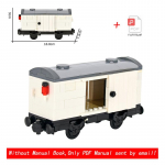 MOC Linna Loominguline Idee Rong Rheingold Kahekorruseline Transpordivahend Vagun Ehitusklotsid Lapsed Ise Tee Tehnilised M&auml;nguasjad