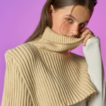 KOLEAT [Mock-up versioon] Talvine Soe Kootud Kaela Balaklava Sall [Kaerahelbev&auml;rvi] Oatmeal_FREE