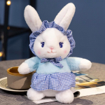 30 cm Lolita Rabbit Palus m&auml;nguasjad Beebi magamiseks Mugavad nukud T&auml;idisega Pehmed Loomade M&auml;nguasjad Armas seelik J&auml;nes lastele T&uuml;druk 30cm sinine