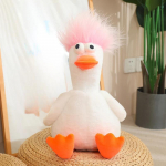 Loomingulised plush-pardi pehmed m&auml;nguasjad, isetehtud soeng, kaela t&otilde;mbamise pardinukk, m&auml;nguasi, nukupadja kaunistus, j&otilde;ulukingitus t&uuml;drukule s&uuml;nnip&auml;evaks 40cm lilla