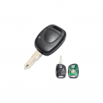 433MHz Cl de Voiture tlcommande 1 Bouton Coque de cl tlcommande pour Clio 2 telecommande Coque de cl Compatible avec Odipie