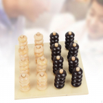 Four in A Row Board Games 4 Game Set Gifts 3D Portable Wood Family for Adults &