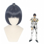 Anime Bizarre Bruno Bucciarati Cosplay Kost&uuml;&uuml;m Valge Must &Uuml;likond &Uuml;htne Meeste Naiste T&auml;iskomplekt Halloweeni Cosplay Seiklus Bruno Parukas One Size oranž