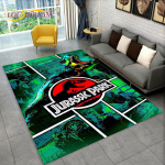 3D-koomiks Jurassic Parki dinosauruste ala vaip, suur vaip, elutoa diivani uksematt, libisemiskindel lapse p&otilde;randamatt 70x100cm(27x39im)