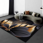 3D-n&auml;gemusega lille-taimevaip elutuppa must-kuldne disain diivanile suure ala vaibad 200x300 luksuslik magamistuba libisemiskindel p&otilde;randamatt 60*90cm