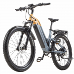 Elektriline jalgratas KIMDYMA 27,5 1000W mootor City Ebike 48V 20AH Maksimaalne s&otilde;iduulatus 160 km 9 kiirust K02 kollane