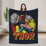 Thor Tekk Soe Pehme Naljakas Pl&uuml;&uuml;sist Visketekk Diivani Tooli Pikniku jaoks Flanell Voodikate Voodikate 30x40in
