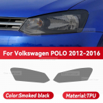 Volkswagen POLO 2012-2016 Autole Esitulede Must TPU Kaitsekate Kile Esitulede V&auml;rvi Muutev Kleebis Lisatarvikud Smoked black