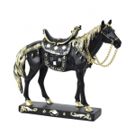 Retro Hobuse Kuju Lauaarvuti Kunstiline Hobuse Figuur Alusega Kuldseks V&auml;rvitud Vaigust Hobuse Skulptuur Riiulile Kaminasimsile Kapi V&auml;ljapanekuks E