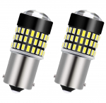 NAKOBO S25 &Uuml;ksik, 2-pakk, -24V G18 LED P21W BA15S Pirn, LED-valgus, Autodele, 2 items valge