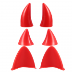 uxcell Kuradisarvede kaunistus kleeps kinnitus kiiver iminapaga kiivrikate kleebis kass punane