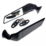 cnc high quality Motorcycle Swivel Wing Multi-angle Adjustable Rotating Mirrors for Kawasaki NINJA ZZR600 ZZR1200 ZZR1400 H2R must