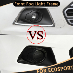 2tk kroomitud auto esiudutule laterna raami kaunistus kleebise kaane &auml;&auml;ris Ford Ecosport 2013 2014 2015 2016 2017 jaoks