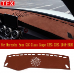 Flanellist armatuurlaud Mercedes Benz GLC Class Coupe X253 C253 Libisemisvastane Mat Armatuurlaud P&auml;ikesevari Vaibatarvikud GLC300 200 Left Hand Drive LHD pruun