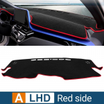 For Toyota CHR C-HR 2016- Car Dashboard Sun Shade Mat trument Dash Covers Accessories   2018 2017 Polyester-Red LHD