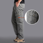 Meeste 6XL Jooksup&uuml;ksid Meeste Cargo P&uuml;ksid Vabaaja Lahtised Mitme Taskuga P&uuml;ksid Suur Suurus Pikad P&uuml;ksid 4XL gray