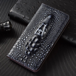 Retro 3D krokodillipeaga ehtsast nahast klapp&uuml;mbris Redmi Note 7 8 8T 9 10 10S 11 12 13 14 15 Pro Plus Turbo Max jaoks Redmi Note 7(Pro)&Genuine Leather h&otilde;be