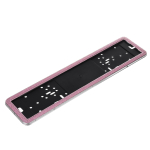 1PCS Universal an License Plate Frame Russian Car Licence Number Plate Frame Crystal Diamonds license plate holder roosa