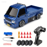 2.4G 4WD puldiga trikiauto m&auml;nguauto v&otilde;idus&otilde;idu spordim&auml;nguasjad puldiga auto m&auml;nguasjad rehvitakistus tuledega parimad s&uuml;nnip&auml;evakingitused poistele ja t&uuml;drukutele S917-blue