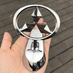 Auto metallkroomitud embleem Esiosa kapoti m&auml;rk Mitsubishi L200 Pajero RALLIART ASX Lancer Outlander Mirage Eclipse kaunistus
