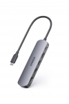 Anker Hub 100W USB PD 4K HDMI 5Gbps Andmesadamad USB-C (5-&uuml;hes, 4K, HDMI) Hall, Toetus, Port, Kiire edastus, USB-C/USB-A hall v&auml;rv