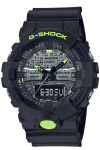 Casio must-kollane seeria G-Shock meeste k&auml;ekell, GA-800DC-1AJF