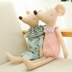 M&uuml;rgivabad Kawaii Hiire Pehmed M&auml;nguasjad Armsad Hiired T&auml;idisega Nukkud Loomad Pehmed M&auml;nguasjad Pehme Hiire Nukk Magav M&auml;nguasi Riidest S&uuml;nnip&auml;evakingitus 35cm beige
